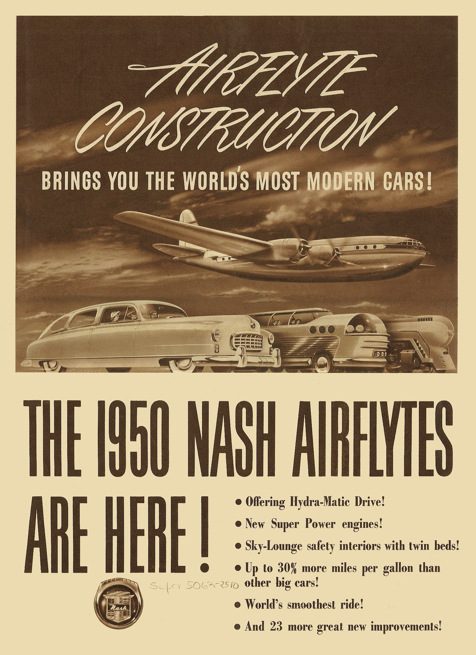1950 Nash Airflyte Foldout